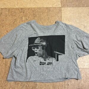 Women’s Elton John crop tshirt